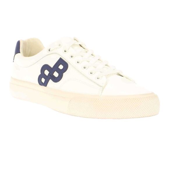 Boss Unisex Adult Aiden Leather Sneakers / White/Blue